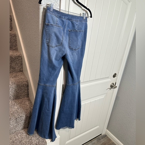 Free People Just Float On Flare Jeans /Jericho blue - Picture 4 of 11